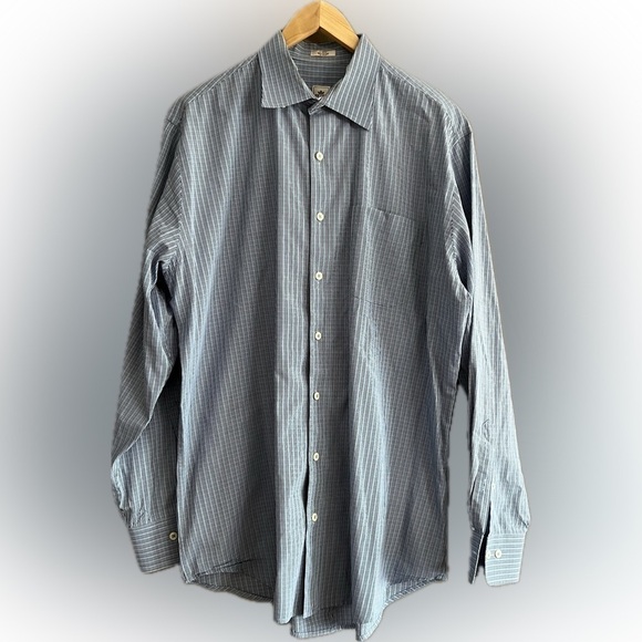 Peter Millar Mens Checkered Plaid Button up Long Sleeve Shirt Sz Large - Picture 1 of 15